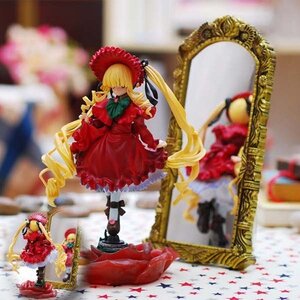 Rating: Safe Score: 0 Tags: 1girl blonde_hair blurry blurry_background blurry_foreground bow depth_of_field doll dress figure frills long_hair long_sleeves motion_blur pantyhose photo reflection shinku shoes solo standing twintails very_long_hair User: admin