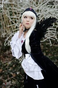 Rating: Safe Score: 0 Tags: 1girl 3d bangs blurry blurry_background blurry_foreground closed_mouth depth_of_field dress frills gothic_lolita hairband lips lolita_fashion long_sleeves looking_at_viewer photo red_eyes ribbon solo standing suigintou white_hair wings User: admin