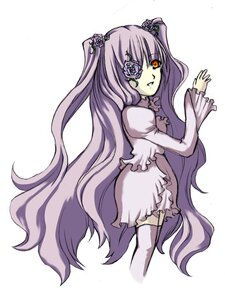 Rating: Safe Score: 0 Tags: 1girl dress eyepatch flower hair_flower hair_ornament image kirakishou long_hair long_sleeves rose smile solo striped thighhighs vertical_stripes very_long_hair yellow_eyes User: admin