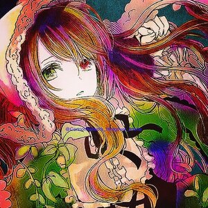 Rating: Safe Score: 0 Tags: 1girl blonde_hair dress flower gradient_hair heterochromia hijiri_byakuren image long_hair long_sleeves looking_at_viewer multicolored_hair red_eyes solo suiseiseki traditional_media upper_body User: admin