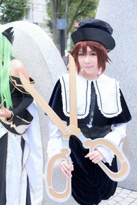 Rating: Safe Score: 0 Tags: 2girls black_dress brown_hair building dress hat long_hair long_sleeves multiple_girls outdoors sitting solo souseiseki User: admin