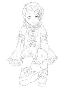 Rating: Safe Score: 0 Tags: 1girl bloomers blush dress drill_hair full_body greyscale image kanaria long_sleeves monochrome morikubo_nono neck_ribbon puffy_long_sleeves puffy_sleeves ribbon sitting solo striped striped_legwear tomoe_mami twin_drills vertical_stripes User: admin