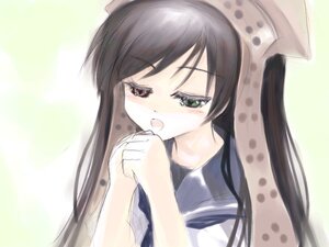 Rating: Safe Score: 0 Tags: 1girl bangs black_hair blush green_eyes hands_clasped hands_together hands_up image interlocked_fingers long_hair open_mouth own_hands_together sailor_collar school_uniform serafuku solo suiseiseki upper_body User: admin