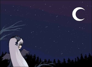 Rating: Safe Score: 0 Tags: 1girl crescent_moon flower hairband image long_hair moon night night_sky shooting_star silver_hair sitting sky solo star_(sky) starry_sky suigintou very_long_hair wings User: admin