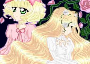 Rating: Safe Score: 0 Tags: 2girls blonde_hair blunt_bangs dress flower frills green_eyes hina_ichigo hinaichigo image kirakishou long_hair long_sleeves multiple_girls pair pink_flower pink_rose rose thorns very_long_hair vines white_flower white_rose User: admin