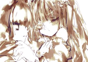 Rating: Safe Score: 0 Tags: 2girls bangs blunt_bangs closed_eyes closed_mouth eyebrows_visible_through_hair fur_collar fur_trim hair_ornament half-closed_eyes head_wings image kirakishou long_hair long_sleeves looking_at_another multiple_girls profile shinku solo upper_body User: admin