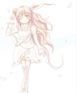 Rating: Safe Score: 0 Tags: 1girl blush boots cross-laced_footwear double_bun dress eyepatch feathers flower frills full_body hair_ornament image kirakishou knee_boots lace-up_boots long_hair long_sleeves petals pink_hair ribbon skirt smile solo striped striped_background two_side_up vertical_stripes white_footwear yellow_eyes User: admin