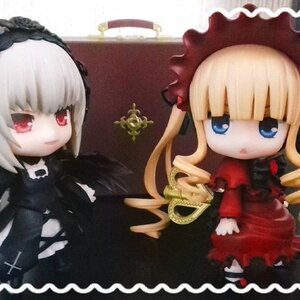 Rating: Safe Score: 0 Tags: 2girls bangs blonde_hair blue_eyes blunt_bangs bonnet chibi doll dress frills hat long_hair long_sleeves looking_at_viewer multiple_dolls multiple_girls red_eyes shinku sitting suigintou tagme User: admin