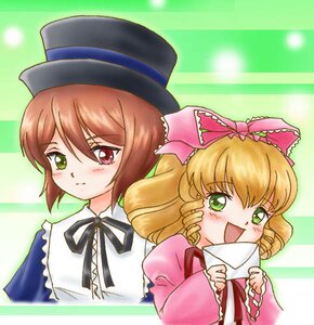 Rating: Safe Score: 0 Tags: 2girls blonde_hair blush bow brown_hair dress drill_hair frills green_eyes hat hina_ichigo hinaichigo image long_sleeves looking_at_viewer multiple_girls open_mouth pair pink_bow red_eyes ribbon short_hair sisters smile souseiseki suiseiseki twins User: admin