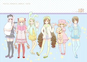 Rating: Safe Score: 0 Tags: 6+girls animal_ears blonde_hair blue_eyes bunny_ears green_eyes hair_ornament halftone halftone_background hat heterochromia image long_hair multiple multiple_girls polka_dot polka_dot_background polka_dot_bikini polka_dot_bow polka_dot_bra polka_dot_dress polka_dot_legwear polka_dot_panties polka_dot_ribbon polka_dot_scrunchie polka_dot_skirt polka_dot_swimsuit red_eyes short_hair tagme thighhighs unmoving_pattern zettai_ryouiki User: admin