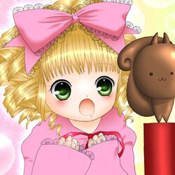 Rating: Safe Score: 0 Tags: 1girl :o blonde_hair blush bow green_eyes hina_ichigo hinaichigo holding image looking_at_viewer open_mouth pink_bow solo stuffed_animal teddy_bear upper_body User: admin