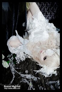 Rating: Safe Score: 0 Tags: auto_tagged blonde_hair dress flower kirakishou lips long_hair rose solo white_dress white_rose User: admin