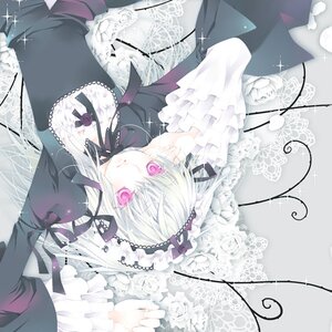 Rating: Safe Score: 0 Tags: 1girl black_dress black_ribbon commentary_request dress flower frills hair_ornament hair_ribbon hairband image lolita_fashion lolita_hairband long_hair long_sleeves looking_at_viewer lying pink_eyes purple_eyes ribbon rose rozen_maiden silver_hair solo suigintou upside-down utsubushi_satsuki white_flower white_hair User: admin