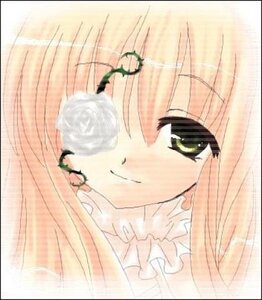 Rating: Safe Score: 0 Tags: 1girl auto_tagged black_border blonde_hair blush border close-up closed_mouth face green_eyes image kirakishou letterboxed looking_at_viewer pink_hair simple_background smile solo white_background User: admin