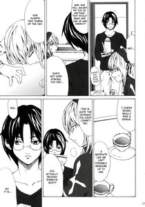 Rating: Safe Score: 0 Tags: 1boy 2girls comic cup doujinshi doujinshi_#12 english_text glasses greyscale image monochrome multiple multiple_girls saucer short_hair teacup User: admin