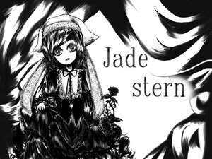 Rating: Safe Score: 0 Tags: 1girl animal_ears dress flower greyscale image long_hair long_sleeves looking_at_viewer monochrome solo suiseiseki tail traditional_media very_long_hair User: admin