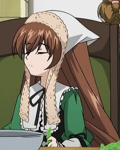 Rating: Safe Score: 0 Tags: brown_hair closed_eyes dress head_scarf image long_hair long_sleeves multiple_girls sleeping_upright solo suiseiseki User: admin