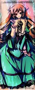 Rating: Safe Score: 0 Tags: 1girl brown_hair dress frills green_dress green_eyes heterochromia image long_hair long_sleeves looking_at_viewer red_eyes solo suiseiseki twintails very_long_hair User: admin