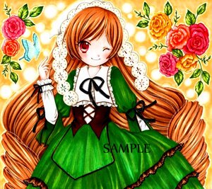 Rating: Safe Score: 0 Tags: 1girl auto_tagged bug butterfly dress drill_hair flower green_dress image insect lolita_fashion long_hair long_sleeves one_eye_closed orange_flower pink_flower pink_rose purple_rose red_eyes red_flower red_rose rose smile solo suiseiseki traditional_media twin_drills very_long_hair yellow_flower yellow_rose User: admin