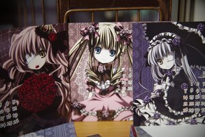 Rating: Safe Score: 0 Tags: 3girls blonde_hair blue_eyes bow dress drill_hair eyepatch flower frills hat image long_hair looking_at_viewer multiple multiple_girls ribbon rose shinku silver_hair tagme yellow_eyes User: admin
