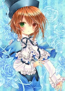 Rating: Safe Score: 0 Tags: 1girl bad_id bad_pixiv_id blue_flower blue_rose blush bow brown_eyes brown_hair dress flower frills green_eyes hat heterochromia image long_sleeves looking_at_viewer marker_(medium) pants pink_rose purple_rose puu_(kari---ume) red_eyes ribbon rose rozen_maiden shawl short_hair solo souseiseki traditional_media watercolor_(medium) white_rose User: admin
