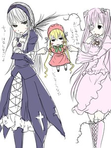Rating: Safe Score: 0 Tags: 3girls blonde_hair boots cross-laced_footwear dress frills hairband image lolita_hairband long_hair long_sleeves multiple multiple_girls shinku simple_background standing suigintou tagme very_long_hair white_background wings User: admin