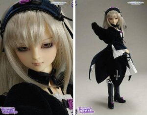 Rating: Safe Score: 0 Tags: 1girl boots closed_mouth doll dress flower frills hairband long_hair long_sleeves looking_at_viewer multiple_views ribbon rose solo standing suigintou wings User: admin