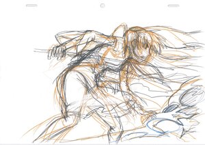 Rating: Safe Score: 0 Tags: 1girl barasuishou image long_hair monochrome sketch solo speed_lines User: admin