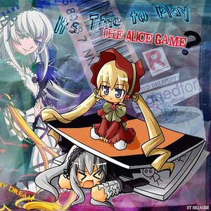 Rating: Safe Score: 0 Tags: 2girls 3girls >_< auto_tagged blonde_hair bonnet closed_eyes dress drill_hair image long_hair long_sleeves looking_at_viewer multiple_girls pair red_dress shinku silver_hair suigintou suiseiseki twintails very_long_hair wings User: admin