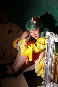 Rating: Safe Score: 0 Tags: 1girl aqua_hair argyle argyle_background argyle_legwear checkered checkered_background checkered_floor chess_piece green_hair hat kanaria lips mini_hat perspective realistic solo tile_floor tiles top_hat User: admin