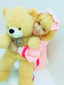 Rating: Safe Score: 0 Tags: 1girl blonde_hair hat hina_ichigo hinaichigo lips photo smile solo stuffed_animal User: admin