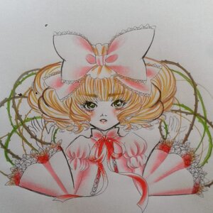 Rating: Safe Score: 0 Tags: 1girl blush bow dress flower green_eyes hair_bow hina_ichigo hinaichigo image leaf looking_at_viewer pink_bow plant short_hair simple_background solo traditional_media upper_body vines watercolor_(medium) User: admin