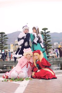 Rating: Safe Score: 0 Tags: 4girls 91076 apron blonde_hair blurry closed_eyes depth_of_field dress hat long_hair long_sleeves multiple_cosplay multiple_girls short_hair siblings sisters sitting sleeping tagme User: admin