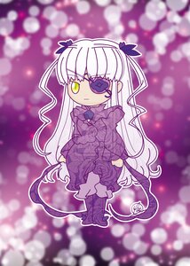Rating: Safe Score: 0 Tags: 1girl auto_tagged bangs barasuishou blunt_bangs blurry blurry_background blurry_foreground boots closed_mouth depth_of_field dress eyepatch flower full_body image long_hair long_sleeves looking_at_viewer purple_dress smile solo standing very_long_hair yellow_eyes User: admin