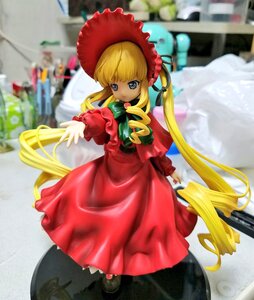 Rating: Safe Score: 0 Tags: 1girl bangs blonde_hair blue_eyes blurry blurry_background bonnet bow bowtie depth_of_field doll dress drill_hair green_bow green_neckwear long_hair long_sleeves looking_at_viewer outdoors photo red_dress shinku shoes sidelocks solo standing twintails very_long_hair User: admin