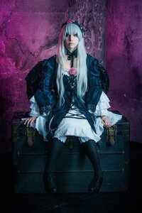 Rating: Safe Score: 0 Tags: 1girl black_legwear dress flower gothic_lolita gun handgun holding lolita_fashion long_hair pantyhose pistol red_eyes revolver solo suigintou weapon User: admin