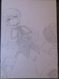Rating: Safe Score: 0 Tags: 1girl alice_margatroid auto_tagged capelet eyebrows_visible_through_hair frills image long_sleeves looking_at_viewer monochrome short_hair simple_background solo souseiseki traditional_media User: admin