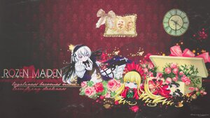 Rating: Safe Score: 0 Tags: 2girls blonde_hair blue_eyes bonnet bow dress flower hairband image long_hair multiple_girls pair pink_eyes pink_flower pink_rose rose shinku silver_hair suigintou wings User: admin