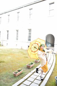 Rating: Safe Score: 0 Tags: 1girl blonde_hair dress holding_umbrella kanaria parasol solo umbrella User: admin