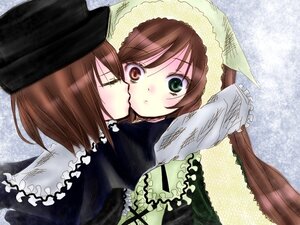 Rating: Safe Score: 0 Tags: 2girls blush brown_hair closed_eyes dress frills hat head_scarf image incest kiss long_sleeves multiple_girls pair short_hair siblings sisters souseiseki suiseiseki twincest twins yuri User: admin