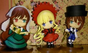 Rating: Safe Score: 0 Tags: 3girls blonde_hair blue_eyes bow brown_hair doll dress green_dress hat heterochromia long_hair long_sleeves multiple_dolls multiple_girls pink_bow red_eyes shinku souseiseki suiseiseki tagme very_long_hair User: admin