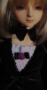 Rating: Safe Score: 0 Tags: 1girl bangs black_choker brown_eyes choker closed_mouth doll dress flower frills lips lolita_fashion looking_at_viewer rose solo suigintou User: admin