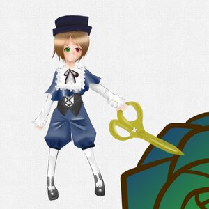 Rating: Safe Score: 0 Tags: 1girl bangs blue_dress brown_hair dress frills full_body green_eyes hat heterochromia holding image long_sleeves looking_at_viewer pantyhose red_eyes ribbon scissors shoes short_hair solo souseiseki standing white_legwear User: admin