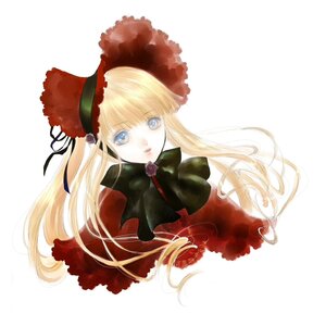 Rating: Safe Score: 0 Tags: 1girl bad_id bad_pixiv_id bangs blonde_hair blue_eyes bonnet bow bowtie dress flower hat image long_hair looking_at_viewer rose rozen_maiden shinku simple_background solo twintails white_background yukimura_kiyoko User: admin