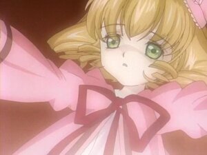 Rating: Safe Score: 0 Tags: 1girl bangs blonde_hair bow dress drill_hair green_eyes hina_ichigo hinaichigo image long_sleeves looking_at_viewer pink_bow pink_dress ribbon simple_background solo striped upper_body User: admin