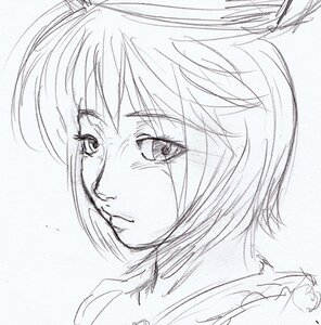 Rating: Safe Score: 0 Tags: 1boy eyebrows_visible_through_hair greyscale image looking_at_viewer monochrome portrait sketch solo souseiseki User: admin
