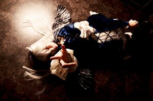 Rating: Safe Score: 0 Tags: blue_hair long_hair multiple_girls short_hair solo suigintou white_hair wings User: admin