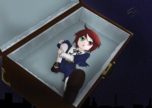 Rating: Safe Score: 0 Tags: 1girl dress green_eyes heterochromia image night night_sky red_eyes shooting_star short_hair sky solo souseiseki space star_(sky) star_(symbol) starry_sky User: admin