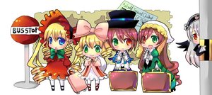 Rating: Safe Score: 0 Tags: 5girls backpack bag black_wings blonde_hair blue_eyes bonnet bow brown_hair bus_stop capelet chibi chocolat_(momoiro_piano) commentary_request dress drill_hair frills gothic_lolita green_dress green_eyes hair_bow hairband hat head_scarf heterochromia hina_ichigo image juliet_sleeves kanaria lolita_fashion lolita_hairband long_hair long_sleeves multiple multiple_girls open_mouth peeking_out pink_bow pink_dress puffy_sleeves red_dress red_eyes rozen_maiden shinku shirt short_hair silver_hair skirt smile souseiseki suigintou suiseiseki suitcase tagme twin_drills twintails very_long_hair wide_sleeves wings User: admin