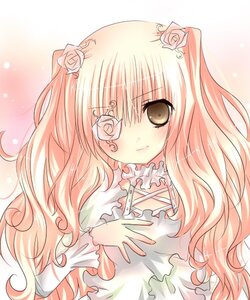 Rating: Safe Score: 0 Tags: 1girl auto_tagged blonde_hair dress eyepatch flower frills hair_flower hair_ornament image kirakishou long_hair long_sleeves pink_rose rose solo thorns two_side_up upper_body wavy_hair white_flower white_rose User: admin